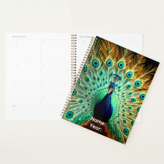 Personalized Peacock Frequencies Planner  Planer