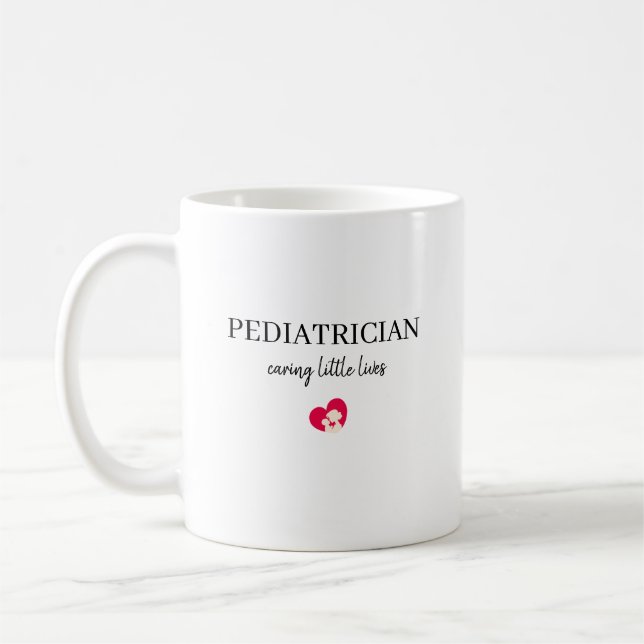 Personalized Pediatrician Caring Little Lives Gift Kaffeetasse (Links)