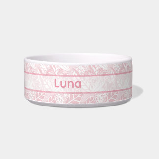 Personalized Pet Bowl with foliage Napf