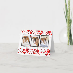 Personalized Pet Cards -Valentines Heart Karte