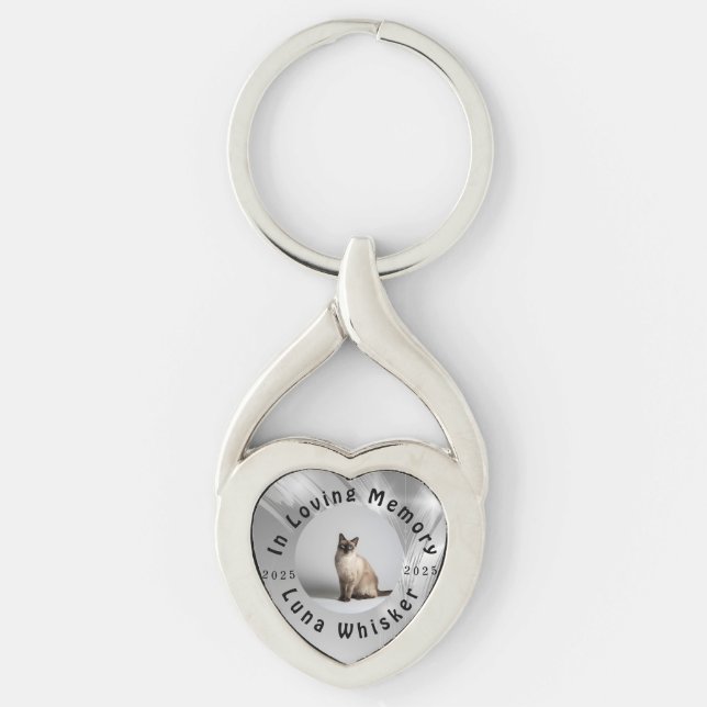 Personalized Pet Loss Tribute Artwork Schlüsselanhänger (Vorderseite)