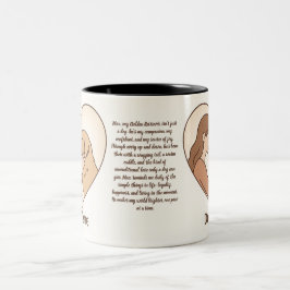 Personalized Pet Love Story Mug - Custom Bond Zweifarbige Tasse