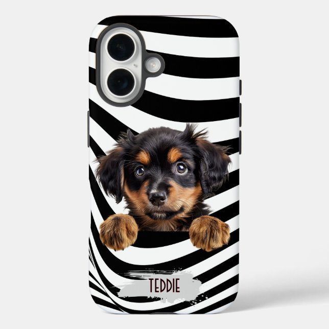 Personalized Pet Lover iPhone 16 Hülle (Rückseite)