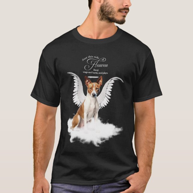 Personalized Pet Memorial Basenji Dog T-Shirt (Vorderseite)