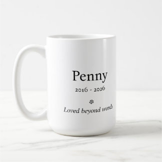 Personalized Pet Memorial Mug Kaffeetasse