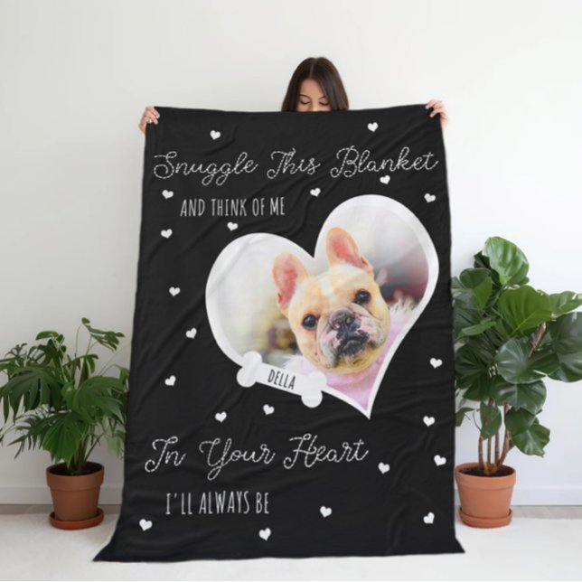 Personalized Pet Memorial Pet Loss | Photo Gift Fleecedecke (Von Creator hochgeladen)