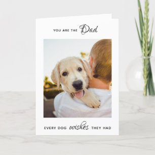  Personalized Pet Photo Dog Dad Father's Day  Feiertagskarte