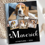Personalized Pet Puppy Dog Monogram Name 5 Photo Planer<br><div class="desc">Keep all your puppy appointments, and adventures easily organized with a personalized dog photo planner. Whether it's all the fun puppy adventures, veterinarian visits, training schedules, or all the puppy playdates, this dog photo planner and dog memory book will be a precious keepsake you will cherish for many years. Personalize...</div>