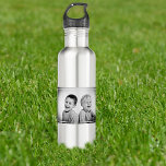 Personalized Photo and message Edelstahlflasche<br><div class="desc">This water bottle is easily customized with your photos and message,  the option to have 3 photos and 2 personal messages. would make a great gift for all occasions.</div>