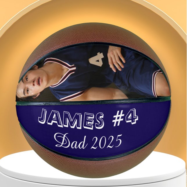 Personalized Photo Basketball for new dad (Von Creator hochgeladen)
