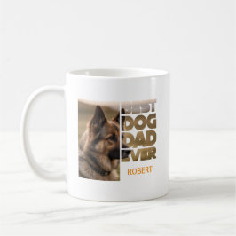 Personalized Photo Best dog dad ever Kaffeetasse