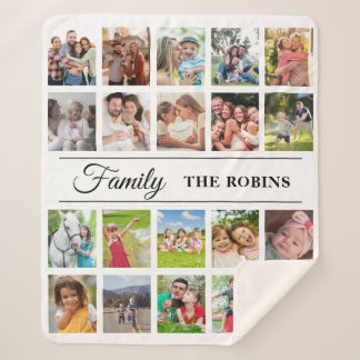 Personalized Photo Collage Blanket Photo Sherpadecke