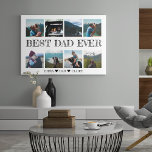Personalized Photo Collage Gift Best Dad Ever  Acryl Wandkunst<br><div class="desc">If you're looking for the perfect Father's Day gift, look no further than our personalized photo collage acrylic art print! This unique piece is sure to make your dad feel special and loved. With options for both minimalistic and traditional designs, there's a collage that's perfect for every dad. Plus, it...</div>