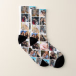 Personalized Photo Collage Socks Socken<br><div class="desc">Personalized all-over-printed socks featuring 11 photos for you to replace with your own,  a fun unique gift for family and friends!</div>