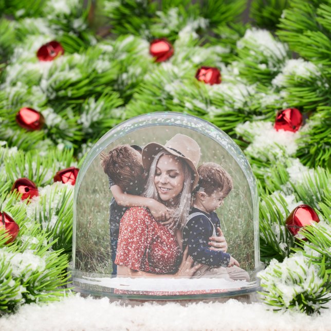 Personalized Photo Family Keepsake Christmas Schneekugeln (Weihnachten)