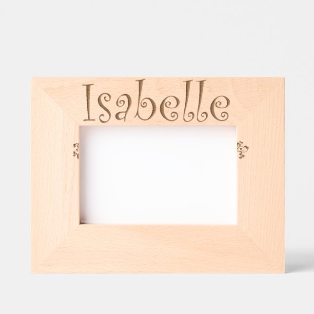 Personalized Photo frame Isabelle / Cadre photo (Recto)