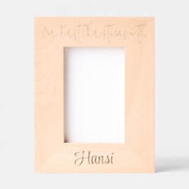 Personalized Photo Frame Pet's 1st Christmas, 4x6" Geätzte Rahmen