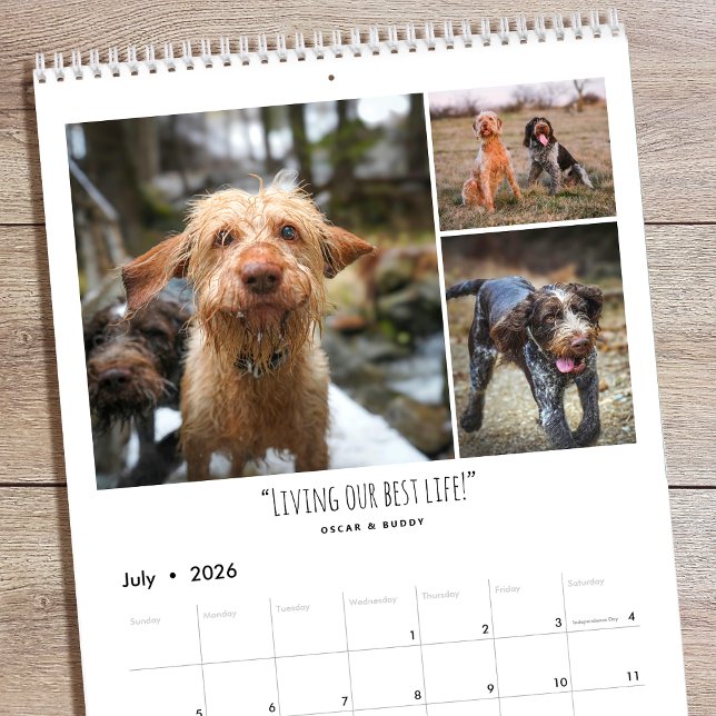 Personalized Photo Fun Family Quotes Modern Kalender (Von Creator hochgeladen)