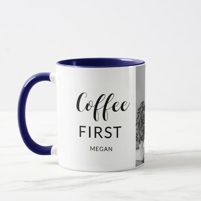 Personalized Photo Gift for Morning Rituals Tasse (Links)
