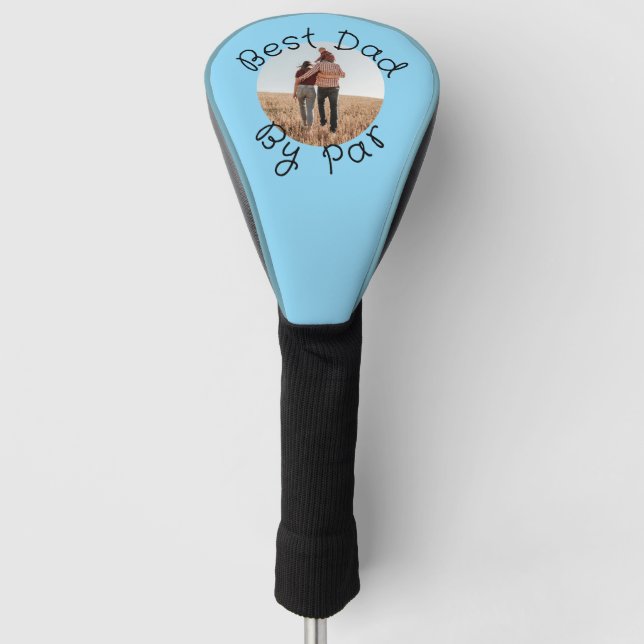 Personalized Photo Golf Dad Gift Best Dad By Par Headcover (Vorderseite)