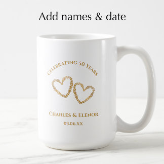 Personalized Photo Keepsake 50th Anniversary Gift Kaffeetasse