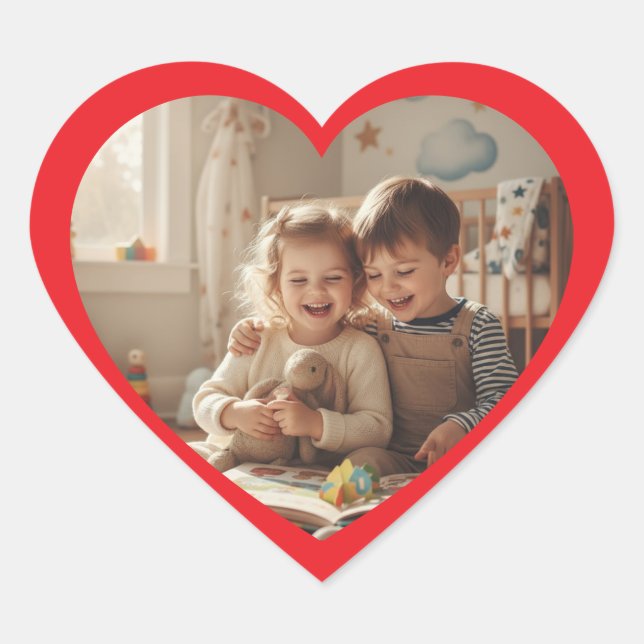 Personalized Photo Love Keepsake Sticker Label  (Vorderseite)