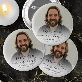 Personalized Photo Memorial Button