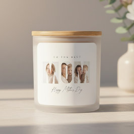 Personalized Photo MOM | Custom Mother’s Day  Quadratischer Aufkleber