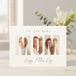 Personalized Photo MOM Mother’s Day Feiertagskarte