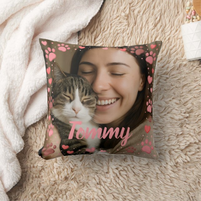 Personalized Photo Pet Lover's Pillow Kissen (Decke)