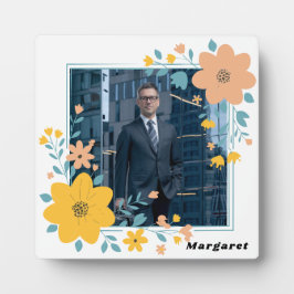 Personalized Photo Plaque with Name and Easel Stan Fotoplatte