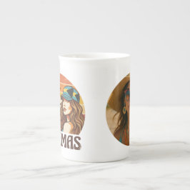 Personalized Photo Retro Bahamas Tropical Beach    Prozellantasse