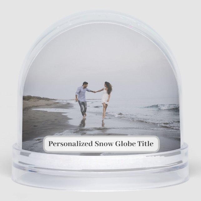 Personalized Photo Snow Globe Schneekugeln (Vorderseite)