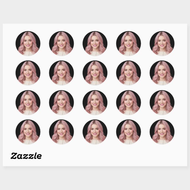 Personalized Photo Sticker Custom Picture Design  (Blatt)
