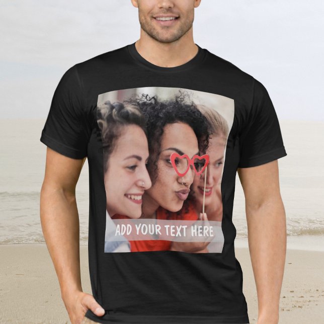 Personalized Photo & Text Or Name  T-Shirt (Von Creator hochgeladen)