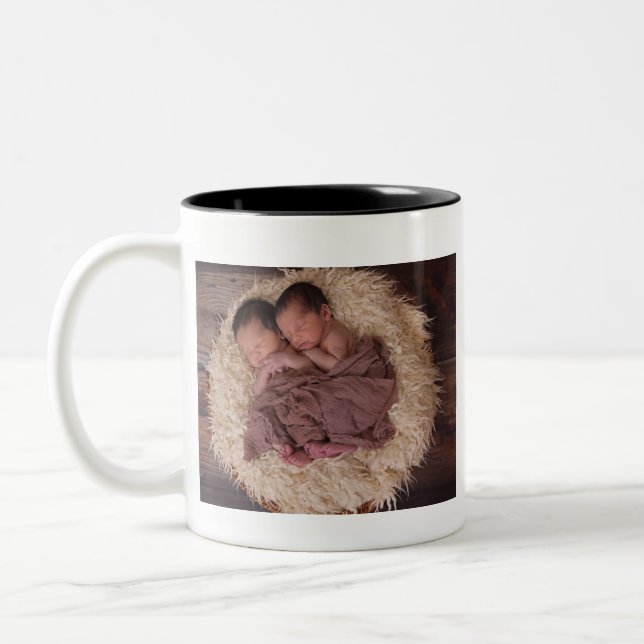 Personalized Photo Zweifarbige Tasse (Links)