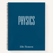 Personalized Physics Graph Paper Simple Blue