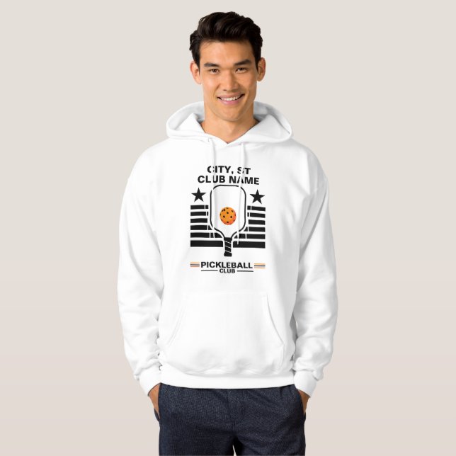 Personalized Pickleball Name Pickleball Hoodie (Vorne ganz)