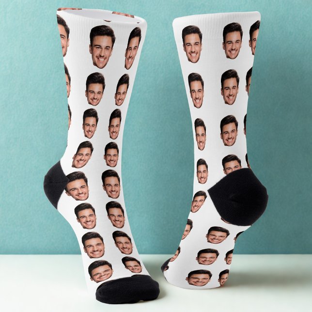 Personalized Picture Socks with Custom Face Print  Socken (Von Creator hochgeladen)