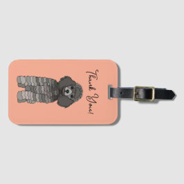 Personalized Poodle Dog Pet Gepäckanhänger