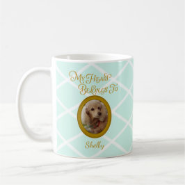 Personalized Poodle Photo | My Heart Belongs To  Kaffeetasse