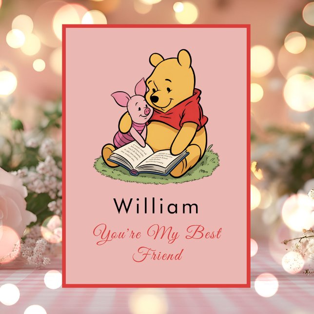 Personalized Pooh Bear Friendship Karte (Von Creator hochgeladen)