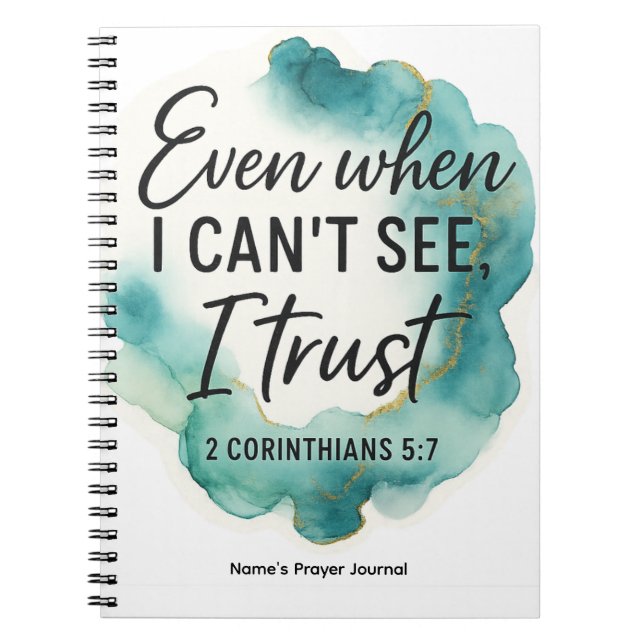 Personalized Prayer Journal | Christian Faith Notizblock (Vorderseite)