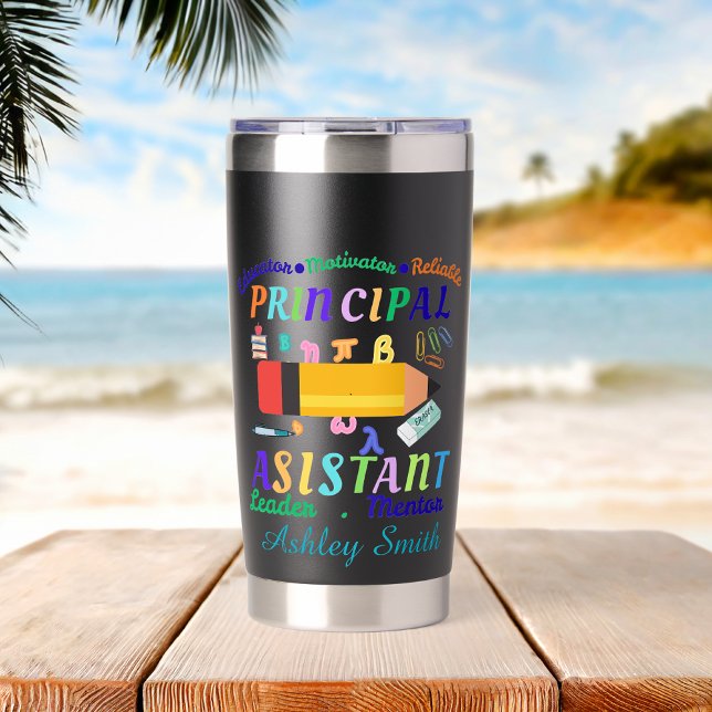 Personalized principal assistant teacher's day thermobecher (Von Creator hochgeladen)