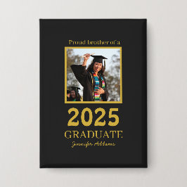 Personalized Proud Brother graduate Button