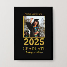 Personalized Proud sister graduate Button