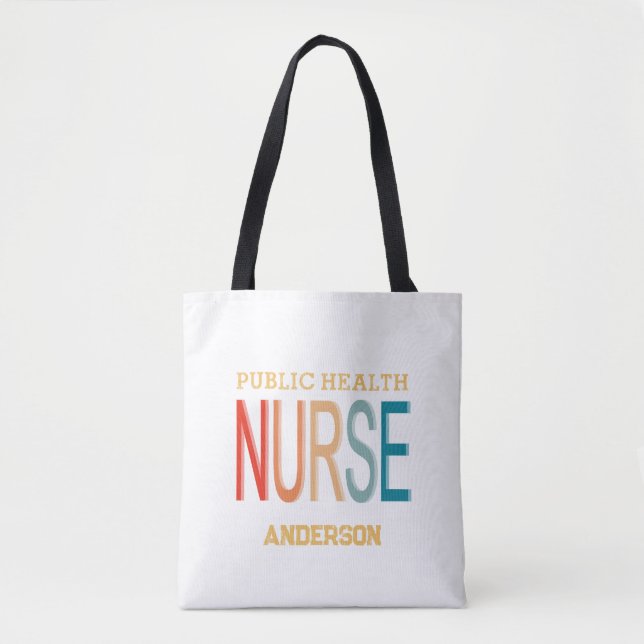 Personalized Public health nurse RN gifts Tasche (Vorderseite)