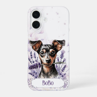 Personalized Pup Phone Case – Min Pin iPhone 16 Hülle