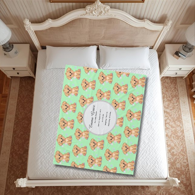 Personalized Puppy Baby Blanket  Fleecedecke (Von Creator hochgeladen)