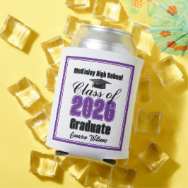 Personalized Purple Class of 2026 Graduation Party Dosenkühler